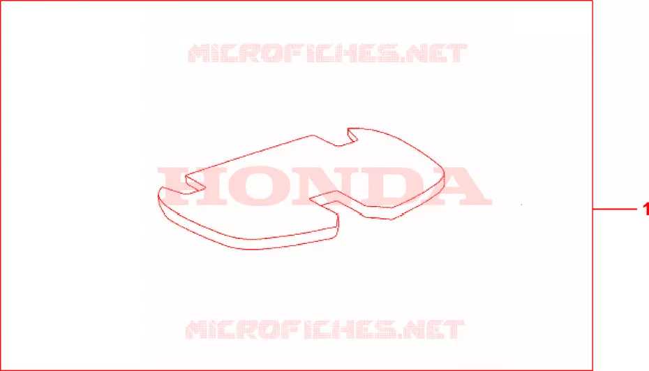 TAPIS DE TOP CASE Honda SCOOTER 150 AROBASE 2002  NES1502
