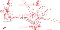 GUIDON   TE DE FOURCHE pour Honda TL125 de 1988