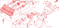 FEU ARRIERE(1) pour Honda CH 125 SPACY de 1984
