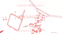 GUIDON   TE DE FOURCHE (2) pour Honda XR 200 R de 1991