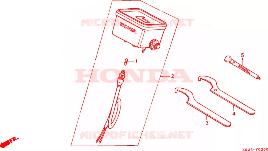 OUTILS Honda MOTO 200 XR 1991  XR200RM