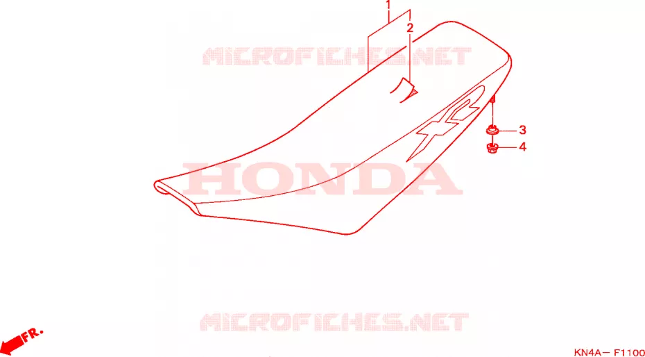 SELLE Honda MOTO 100 XR 2003  XR100R3
