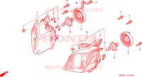 PHARE (NSS2502) pour Honda JAZZ 250 de 2002