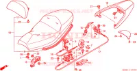 SELLE pour Honda JAZZ 250 -ED- de 2002