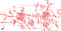 CARBURATEUR (PIECES CONSTITUTIVES) Moteur 125 honda-moto VARADERO 2005 E__1901
