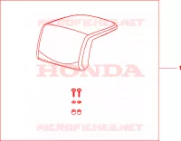 DOSSERET DE TOP CASE (TOP) pour Honda 125 VARADERO de 2007