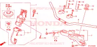 GUIDON   TE DE FOURCHE pour Honda 125 VARADERO de 2001