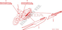 RAYURE/MARQUE(ANF1253/5/6) pour Honda INNOVA 125 de 2005
