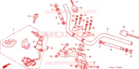 GUIDON   TE DE FOURCHE pour Honda CB 250 TWO FIFTY de 2001
