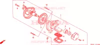 POMPE A HUILE pour Honda CB 250 TWO FIFTY de 2001