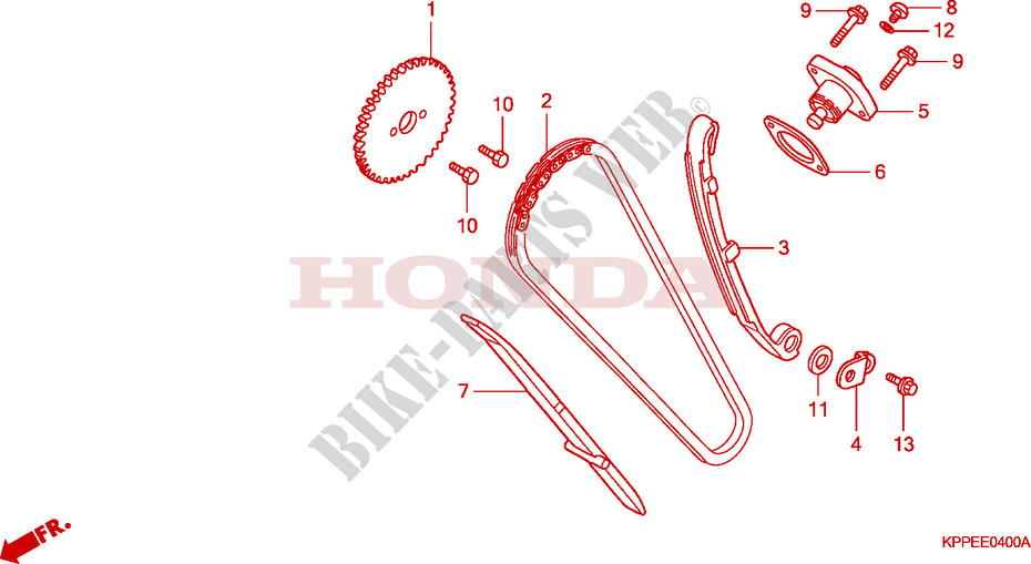 CHAINE DE DISTRIBUTION   TENDEUR pour Honda CBR 125 REPSOL de 2005