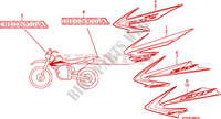 AUTOCOLLANTS (CRF230F7/8/9) pour Honda CRF 230 F de 2011