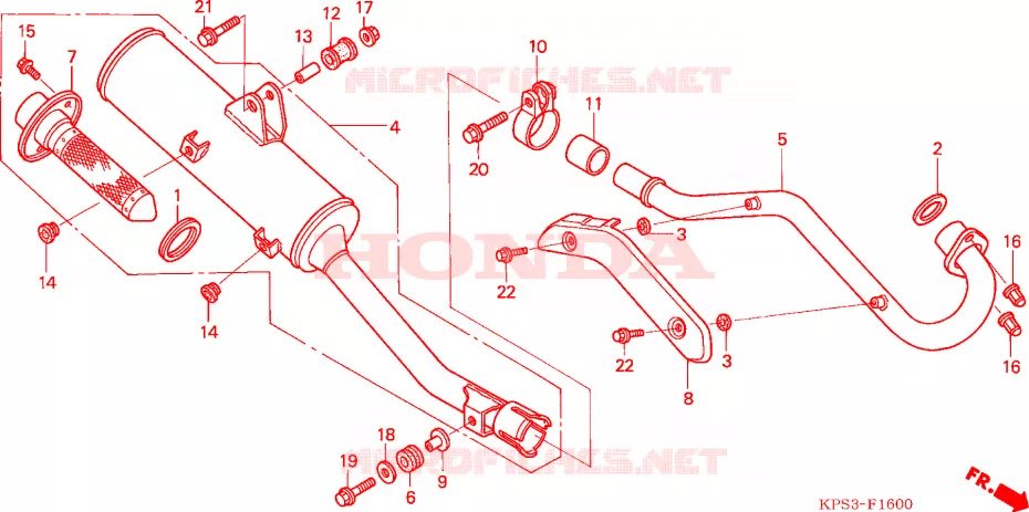SILENCIEUX D'ECHAPPEMENT Honda MOTO 230 CRF 2006  CRF230F6