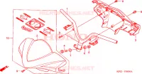 GUIDON   CARENAGE pour Honda DYLAN 150 de 2004