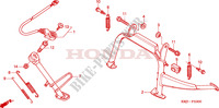 BEQUILLE pour Honda S WING 150 FES de 2007
