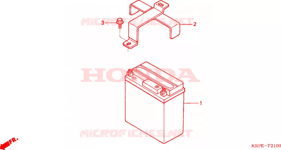 BATTERIE Honda SCOOTER 100 LEAD 2006  SCV100F5