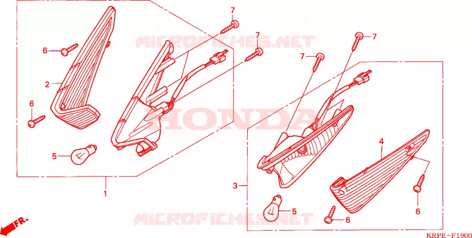 CLIGNOTANT AVANT Honda SCOOTER 100 LEAD 2005  SCV100F5
