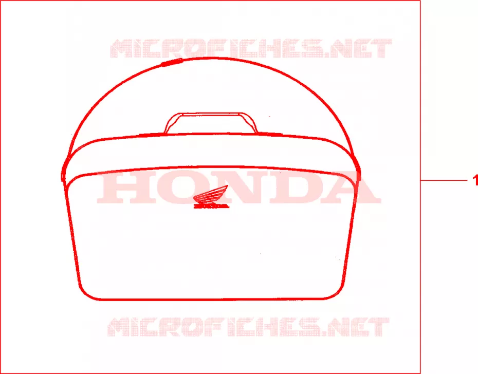 SAC INTERIEUR DE TOP CASE Honda SCOOTER 100 LEAD 2005  SCV100F5