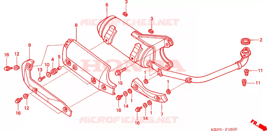 SILENCIEUX D'ECHAPPEMENT Honda SCOOTER 100 LEAD 2008  SCV100F5