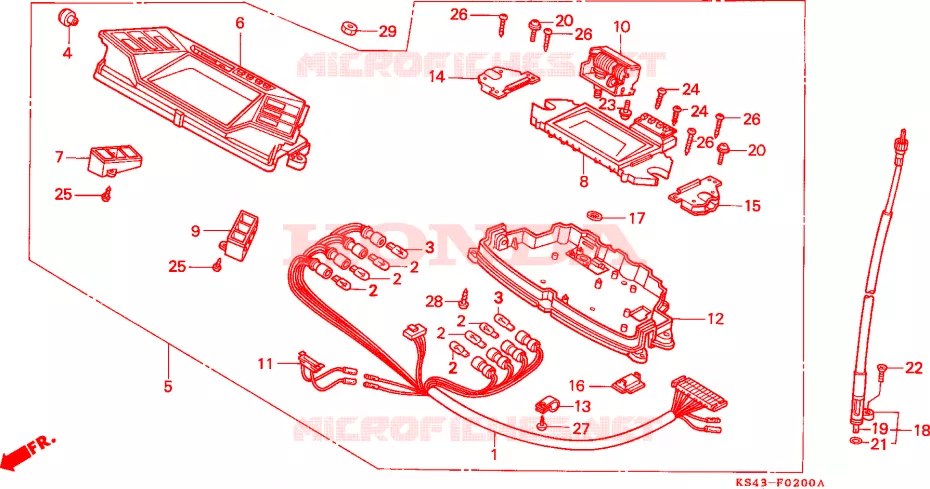 COMPTEUR Honda SCOOTER 250 SPAZIO 1994  CN250R