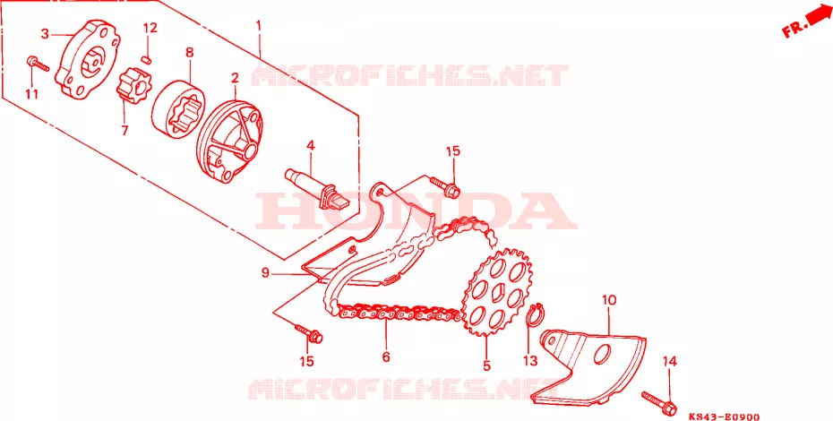 POMPE A HUILE Honda SCOOTER 250 SPAZIO 1994  CN250R