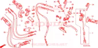 LEVIER DE GUIDON   CABLE   COMMODO pour Honda CRF 150 R BIG WHEELS de 2008