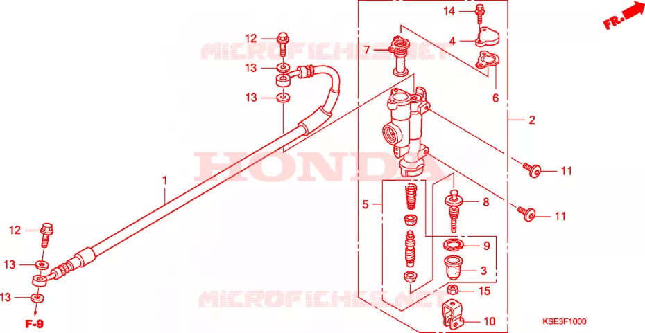 MAITRE-CYLINDRE DE FREIN ARRIERE Honda MOTO 150 CRF 2008  CRF150RB8