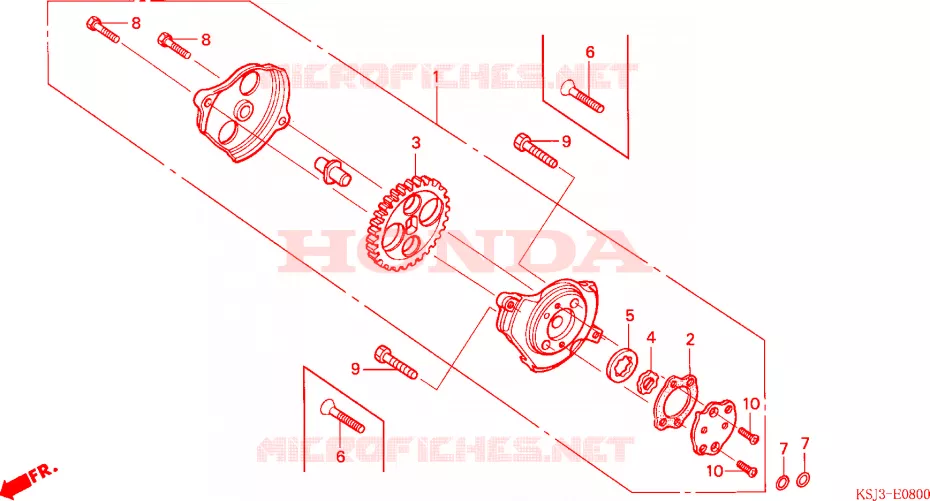 POMPE A HUILE Honda MOTO 80 CRF 2004  CRF80F4