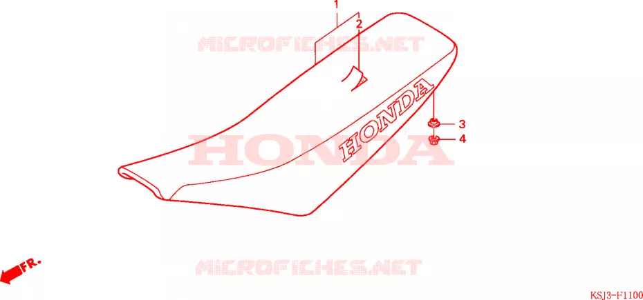 SELLE Honda MOTO 80 CRF 2004  CRF80F4
