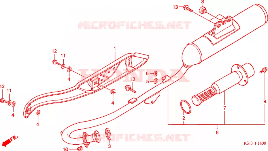 SILENCIEUX D'ECHAPPEMENT Honda MOTO 80 CRF 2005  CRF80F5