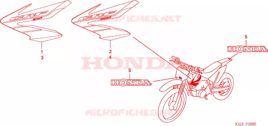 t (CRF80F4/CRF100F4) Honda MOTO 80 CRF 2004  CRF80F4