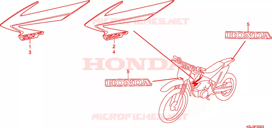 t (CRF80F7/CRF100F7) Honda MOTO 100 CRF 2007  CRF100F7
