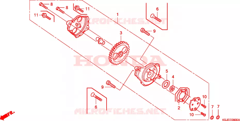 POMPE A HUILE Honda MOTO 100 CRF 2009  CRF100F9