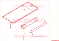 OUTIL pour Honda XR 200 R de 2000