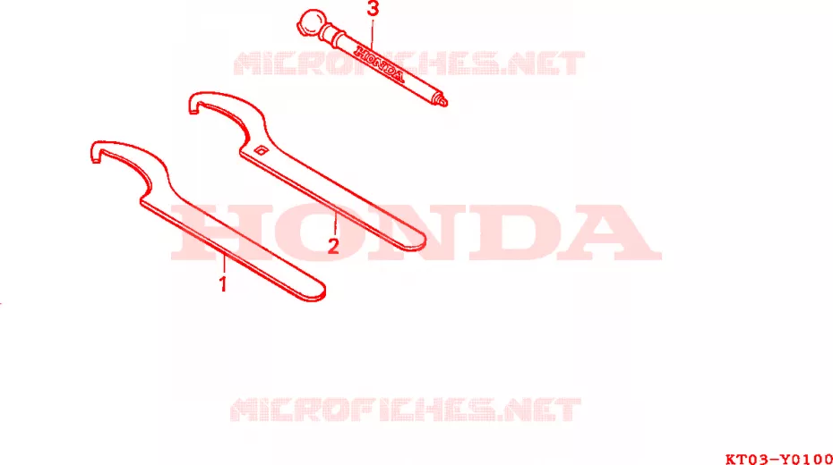 OUTILS Honda MOTO 200 XR 2000  XR200RY