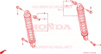 AMORTISSEUR ARRIERE pour Honda CH 125 SPACY de 1996