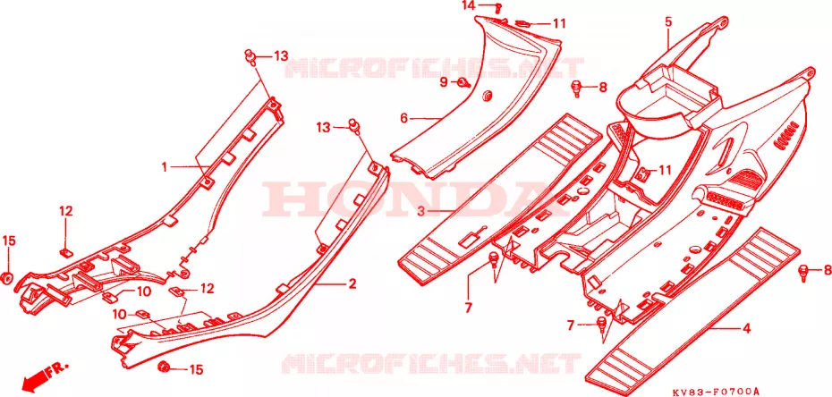 MARCHE PIEDS Honda SCOOTER 125 SPACY 1996  CH125T