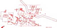 GUIDON   TE DE FOURCHE pour Honda NX 250 de 1990