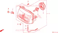 PHARE pour Honda NX 250 de 1990