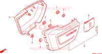 COUVERCLE LATERAL   BATTERIE pour Honda CD 250 de 1988