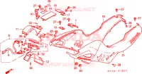 COUVERCLE LATERAL(2) pour Honda NSR 125 R de 1990