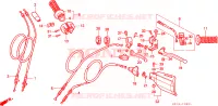 LEVIER DE GUIDON/COMMUTATEUR/ CABLE(CM) pour Honda XR 250 R de 1995
