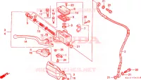 MAITRE CYLINDRE FREIN AV.(RN) pour Honda XR 250 R de 1992
