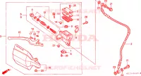 MAITRE CYLINDRE FREIN AV.(RP/RR) pour Honda XR 250 R de 1995