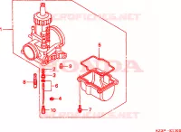 CARBURATEUR NECESSAIRE PIECES OPTION(1) pour Honda CR 250 R de 1998