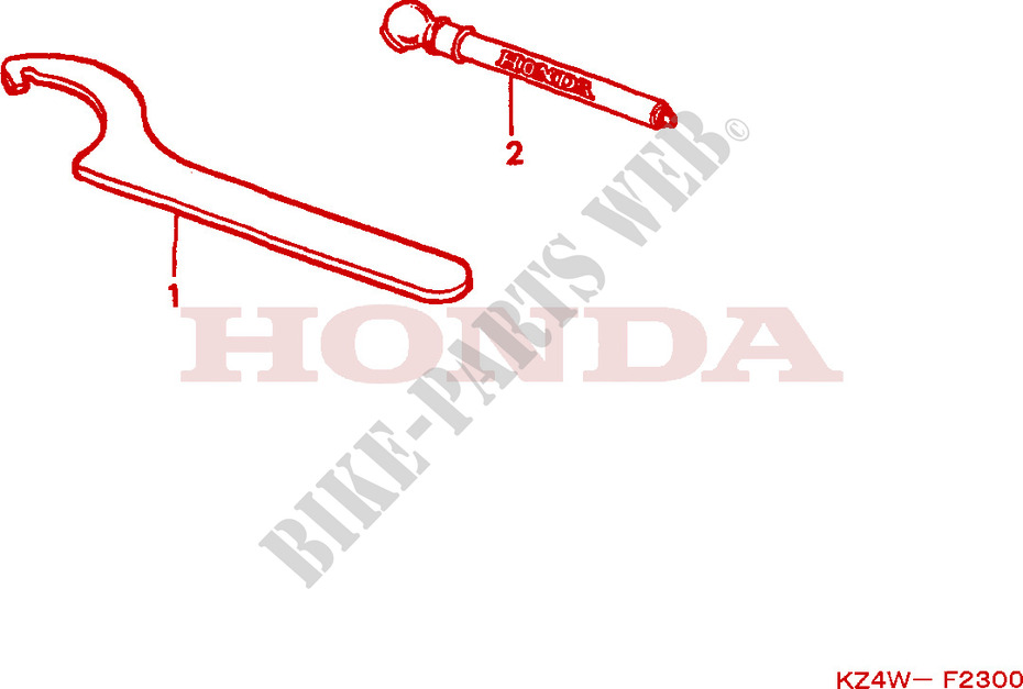 OUTIL pour Honda CR 125 R de 1998