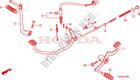 PEDALE   KICK pour Honda INNOVA 125 de 2010