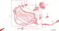PHARE pour Honda INNOVA 125 de 2012