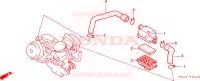 FILTRE A AIR SECONDAIRE  pour Honda VT 1100 SHADOW C2 white ribbon tire de 1998