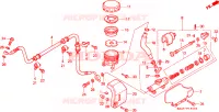 MAITRE CYLINDRE FREIN AR. CYLINDRE(VT1100C2) pour Honda VT 1100 SHADOW C2 de 1997